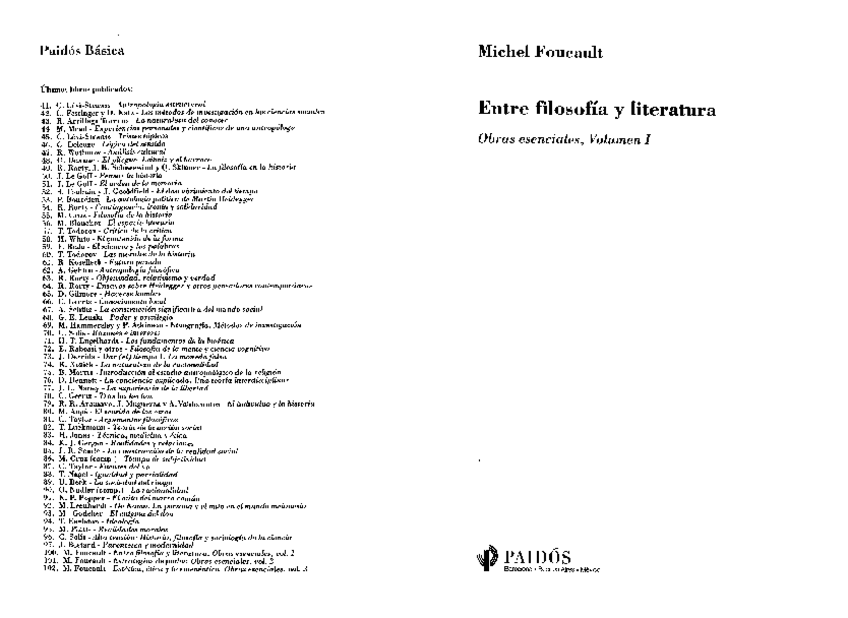Miniatura del documento Michel-Foucault-Entre-Filosofia-Y-Literatura-Paidos-Basica-Ediciones-Paidos-Iberica-1999.pdf