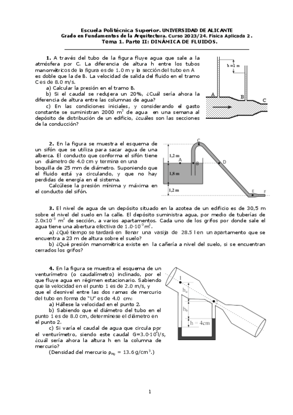 Miniatura del documento ProblemasTema1Parte2Dinamica-Fluidos.pdf