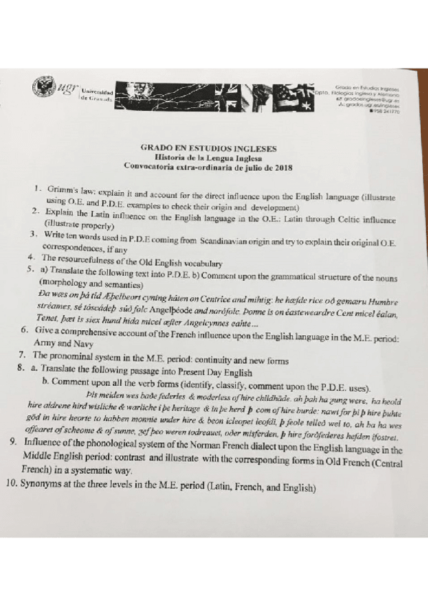Miniatura del documento Examen Julio 2018 Historia de la Lengua Inglesa.pdf