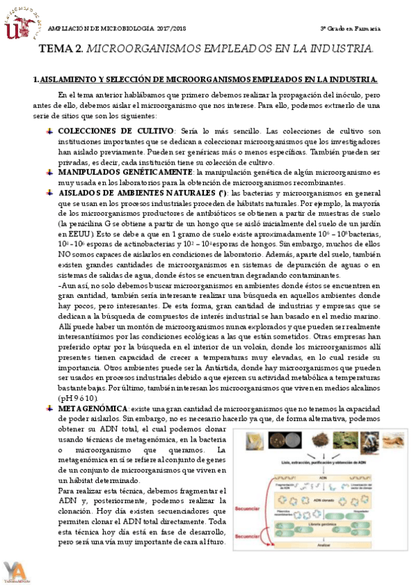 Miniatura del documento TEMA 2 MICROORGANISMOS EMPLEADOS EN LA INDUSTRIA.pdf