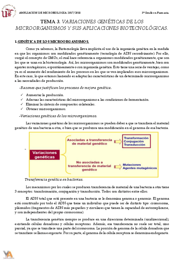 Miniatura del documento TEMA 3 GENÉTICA DE LOS MICROORGANISMOS.pdf