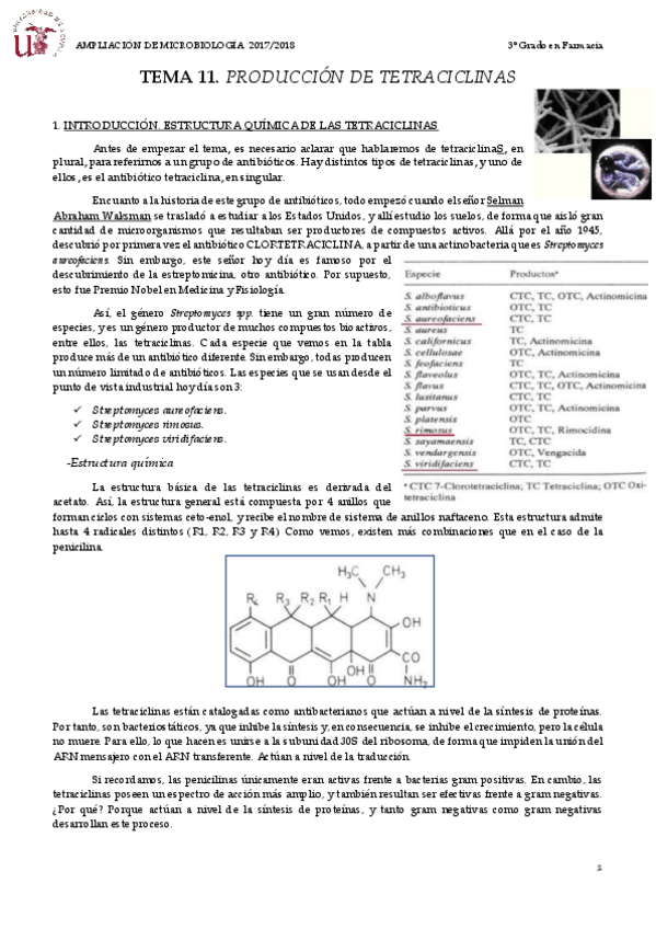 Miniatura del documento TEMA 11 PRODUCCIÓN DE TETRACICLINAS.pdf