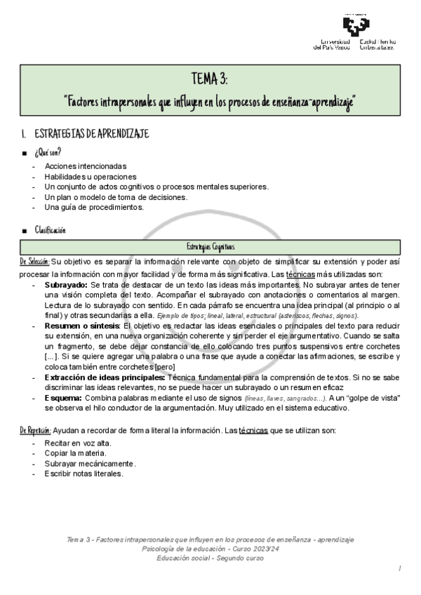 Miniatura del documento Tema 3 - Factores intrapersonales que influyen en los procesos de ensenanza-aprendizaje..pdf