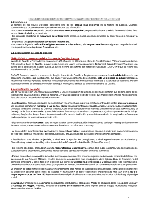 Miniatura del documento Tema-4.-Los-Reyes-Catolicos.-La-constuccion-del-Estado-moderno.pdf