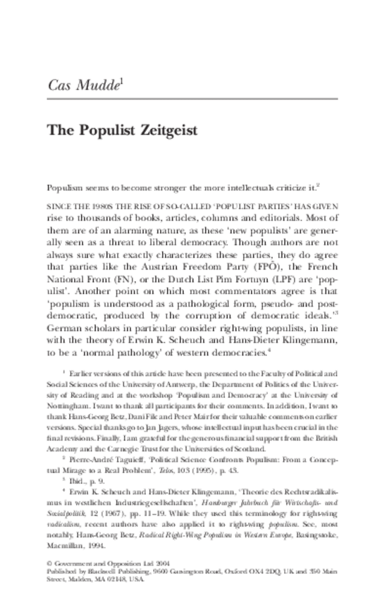 Miniatura del documento Mudde-Populist-Zeitgeist-2004.pdf