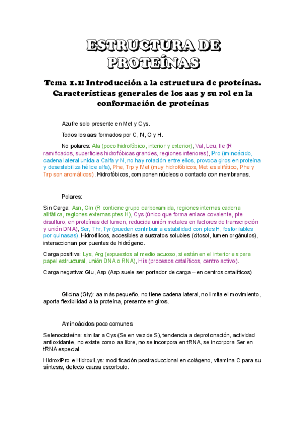 Miniatura del documento RESUMEN-ESTRUCTURA-PROTEINAS.pdf