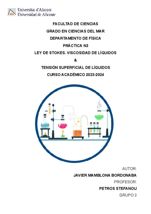 Miniatura del documento PRACTICA 3. Ley de Stokes y Tension superficial.pdf