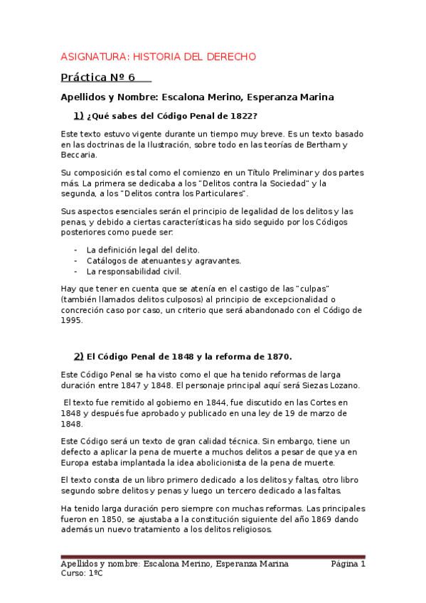Miniatura del documento PRÁCTICA 6 HISTORIA Código Penal.docx