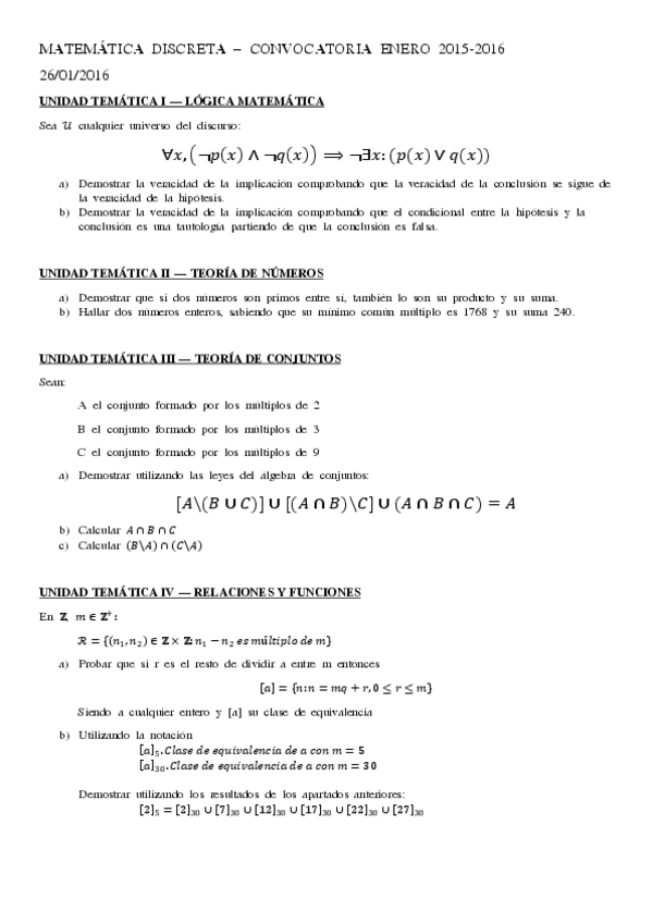 Miniatura del documento EXAMEN MATEMÁTICA DISCRETA CONVOCATORIA ENERO 15_16.pdf