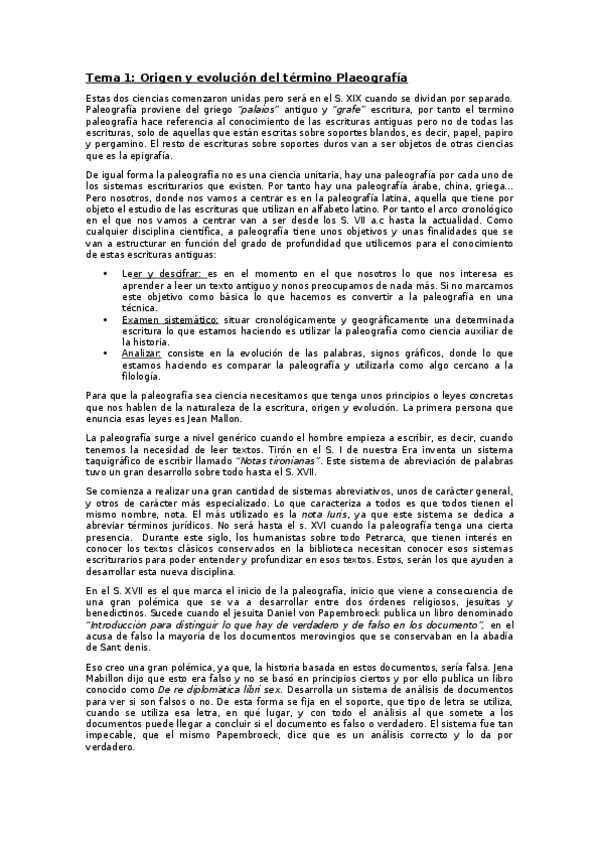 Miniatura del documento Tema 1 Origen y definicion d elos terminos de Paleografia y Diplomatica.docx