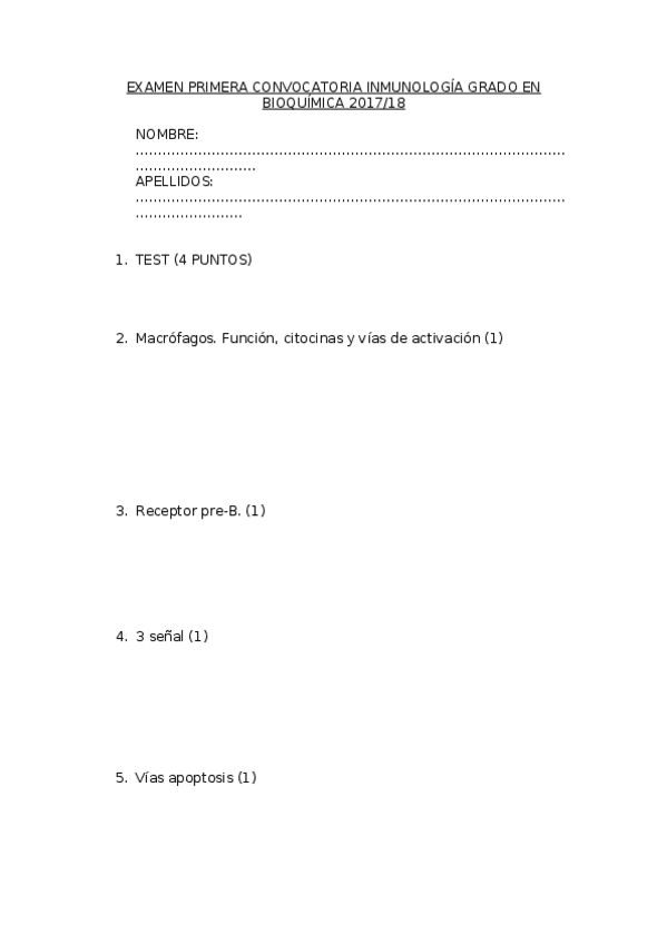 Miniatura del documento Examen inmunología ENERO 2018.docx