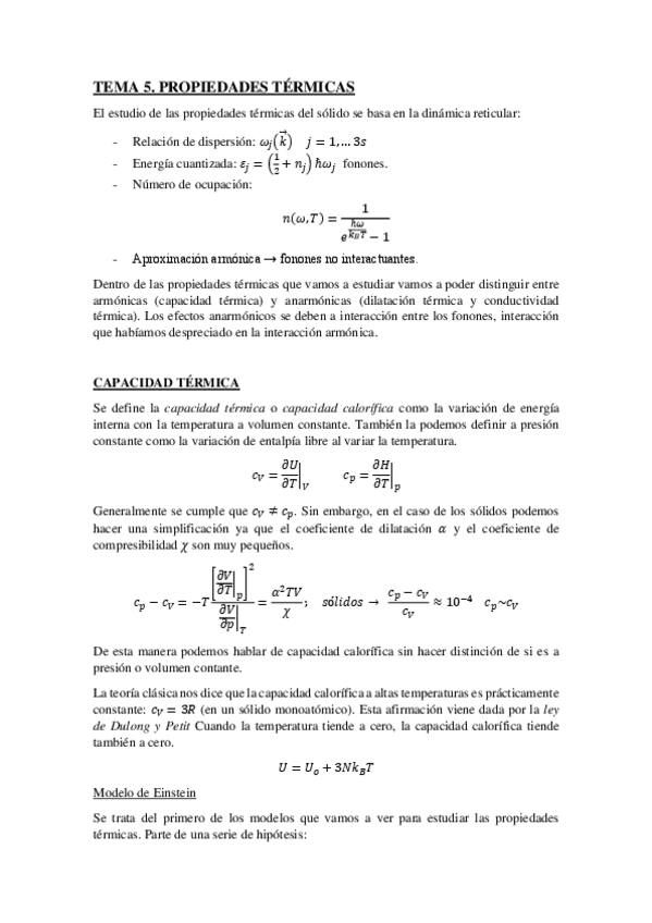 Miniatura del documento Tema 5. Propiedades Térmicas.pdf