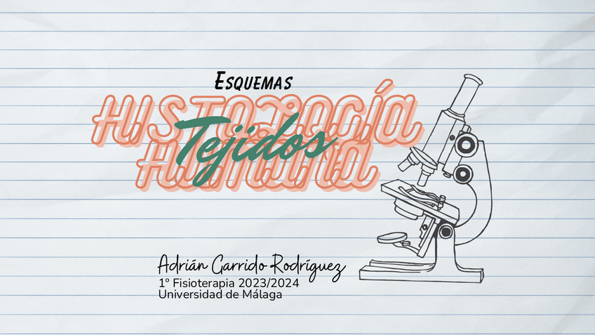 Miniatura del documento Esquemas-Tejidos Histología 2023/2024 (AGR).pdf