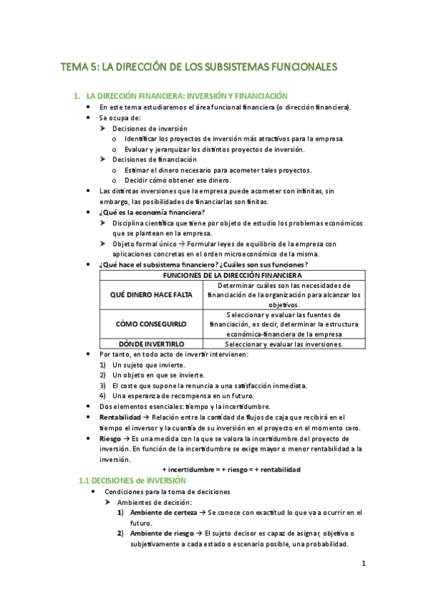 Miniatura del documento TEMA 5: La Dirección de los Subsistemas Funcionales.pdf