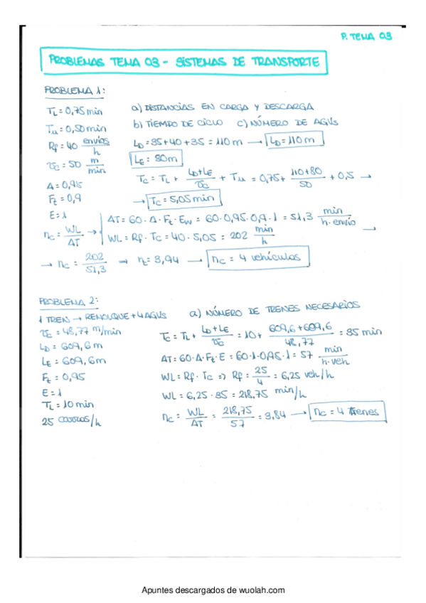 Miniatura del documento Problemas Tema 03 - Sistemas de transporte.pdf