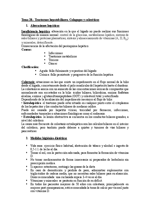 Miniatura del documento Tema-20.-Trastornos-hepatobiliares.-Colagogos-y-colerticos.pdf