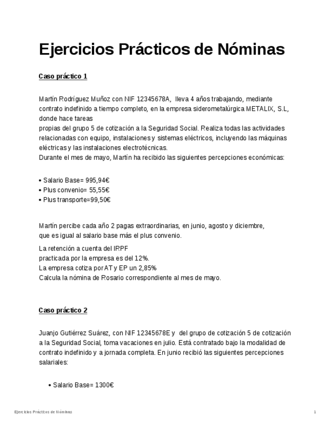 Miniatura del documento Ejercicios de Nominas FOL.pdf
