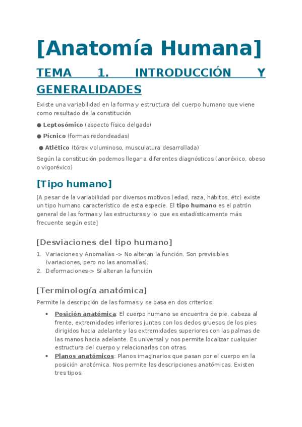 Miniatura del documento Anatomia-Humana-1.-Tema-1.docx