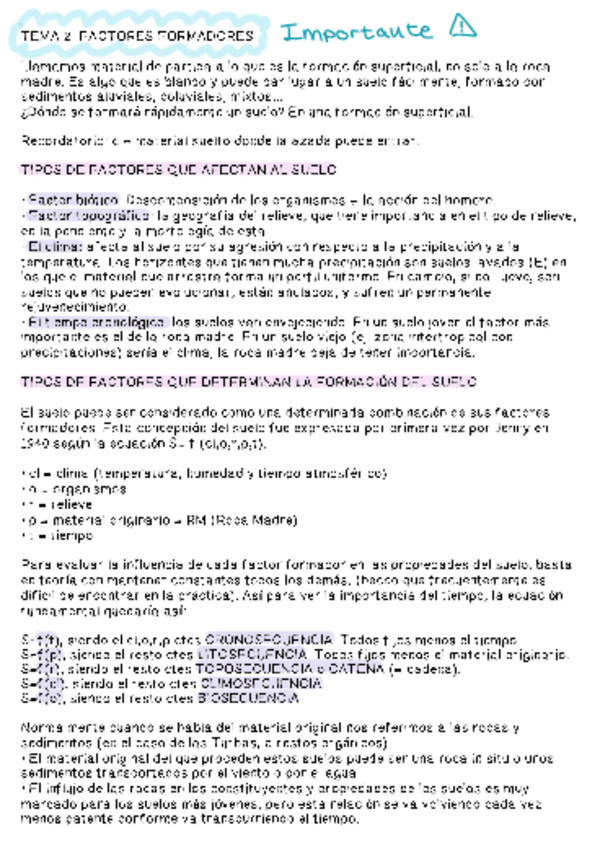 Miniatura del documento EDAFOLOGIA TEMA 2. FACTORES FORMADORES.pdf