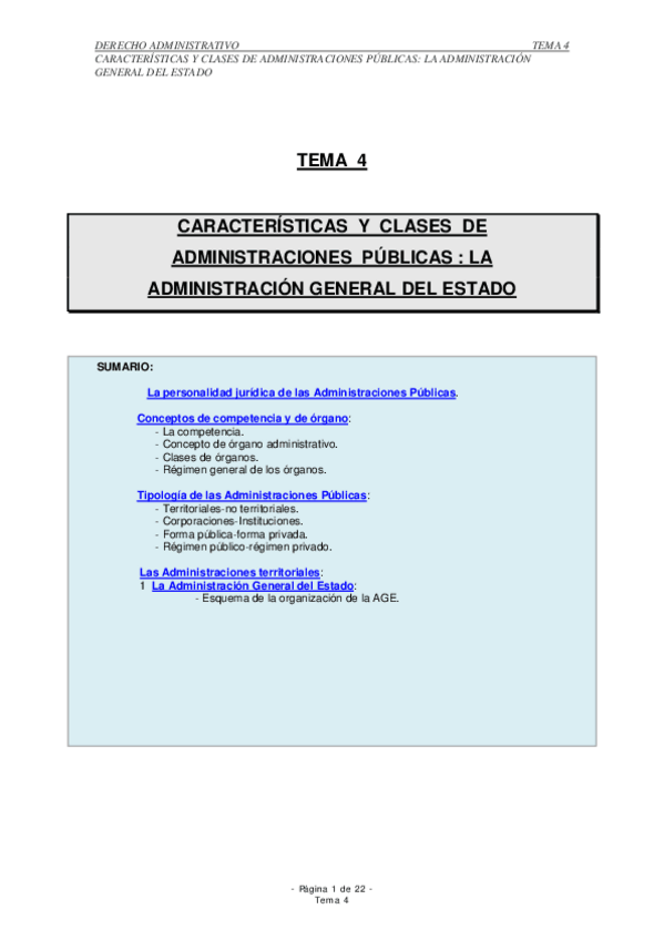 Miniatura del documento TEMA-4-Caracteristicas-y-clases-de-Administraciones-Publicas-La-administracion-general-del-Estado.pdf