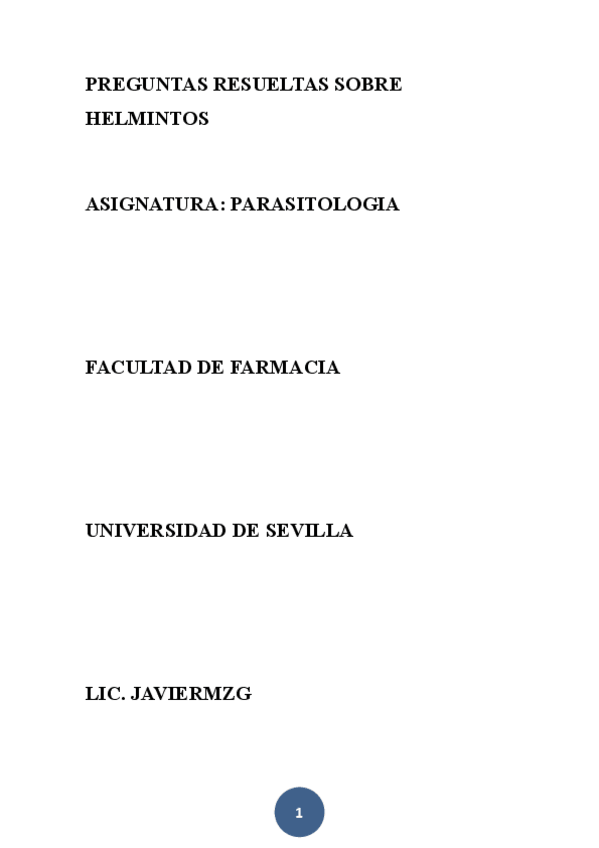 Miniatura del documento PREGUNTAS CORTAS RESUELTAS SOBRE HELMINTOS.pdf