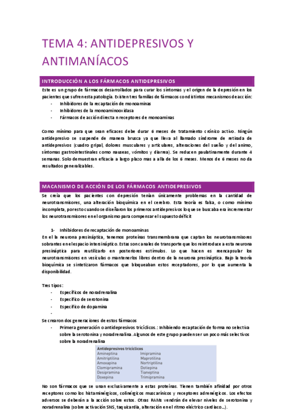 Miniatura del documento Farmacologia-TEMA-4-Antidepresivos-Antimaniacos.pdf