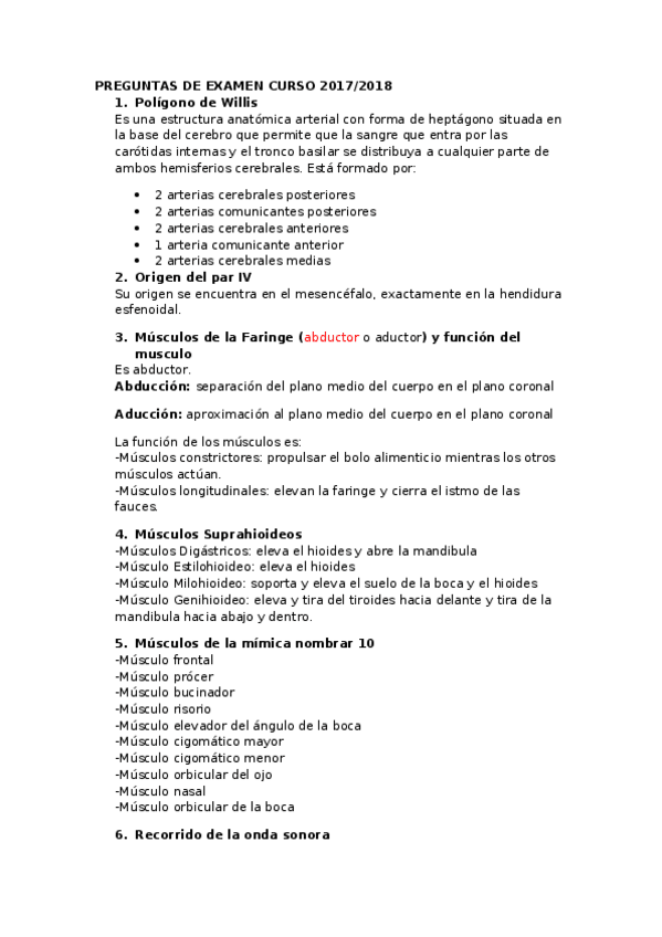 Miniatura del documento preguntas que entraron en anatomia.docx