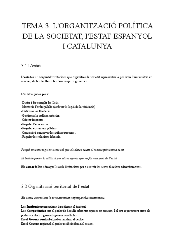 Miniatura del documento Tema-3.-Lorganitzacio-politica-de-la-societat-lestat-Espanyol-i-Catalunya.pdf