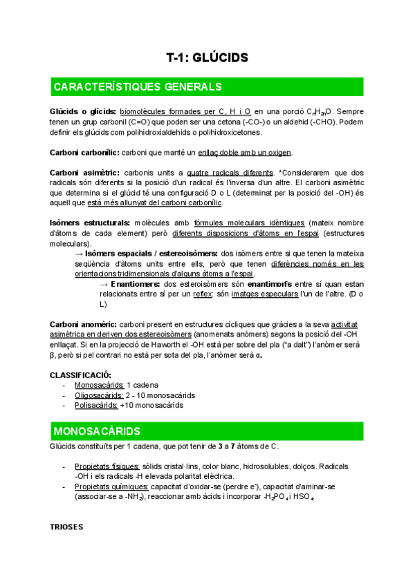 Miniatura del documento T-1: Glúcids | Biologia.pdf
