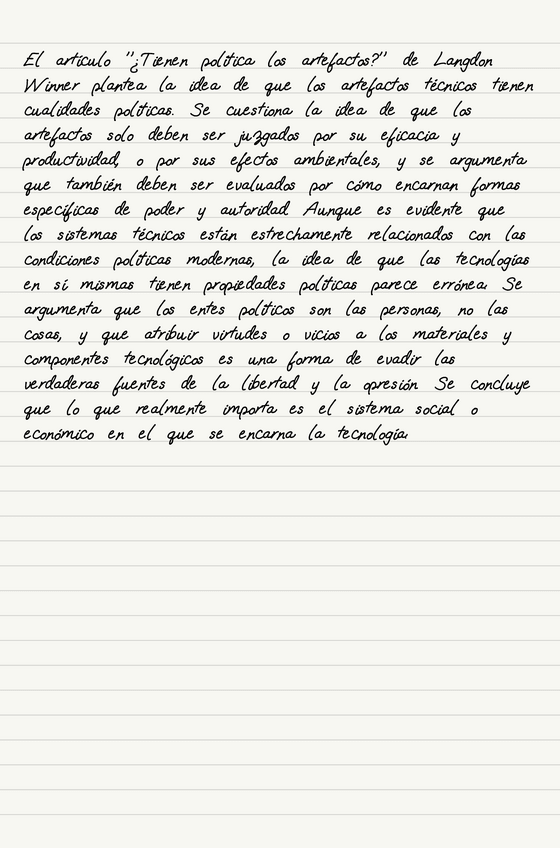 Miniatura del documento Resumen por página-Tienen-politica-los-artefactos.pdf