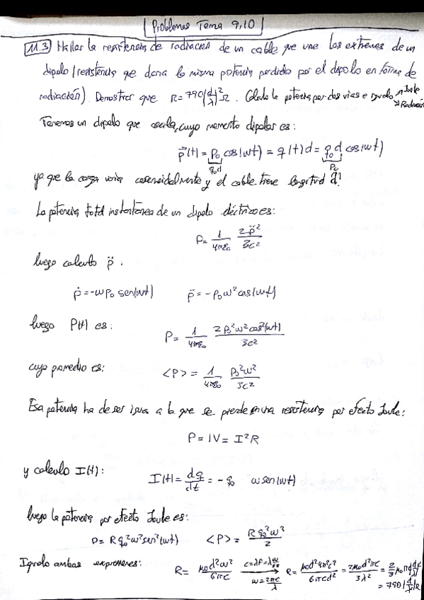 Miniatura del documento Problemas resueltos tema 9-10 (Electrodinámica clásica).pdf