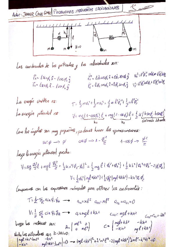 Miniatura del documento Boletín resuelto pequeñas oscilaciones (MT) (1).pdf