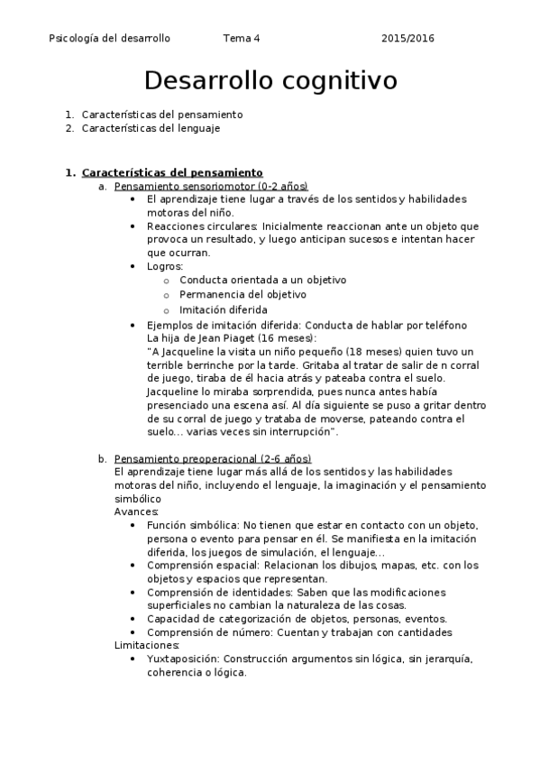 Miniatura del documento Psicologia del desarrollo - Tema 04.docx