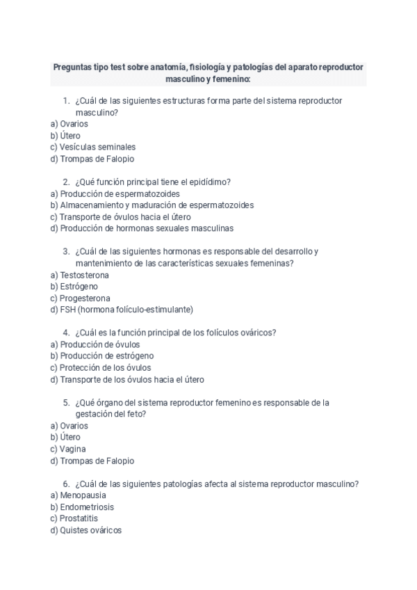 Miniatura del documento Preguntas-tipo-test-sobre-anatomia-fisiologia-y-patologias-del-aparato-reproductor-masculino-y-femenino.pdf.pdf