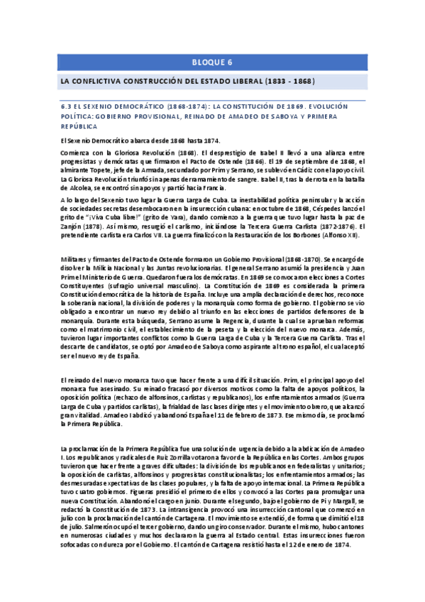Miniatura del documento 6.3-El-Sexenio-Democratico-1868-1874.-La-Constitucion-de-1869.-Evolucion-politica.-Gobierno-provisional-reinado-de-Amadeo-de-Saboya-y-Primera-Republica.pdf