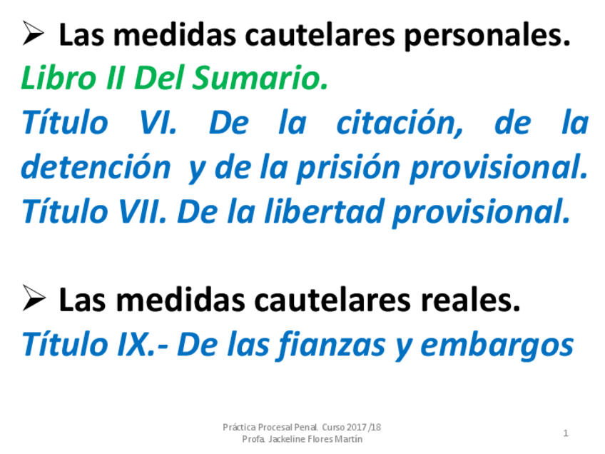 Miniatura del documento TEMA 9 MEDIDAS CAUTELARES.pdf