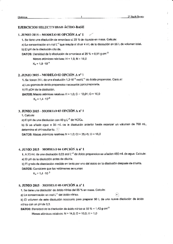 Miniatura del documento Ejercicios selectividad Ácido-base.pdf