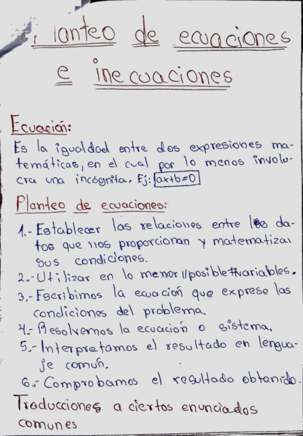 Miniatura del documento Planteo-de-Ecuaciones-e-Inecuaciones-TEORIA.pdf