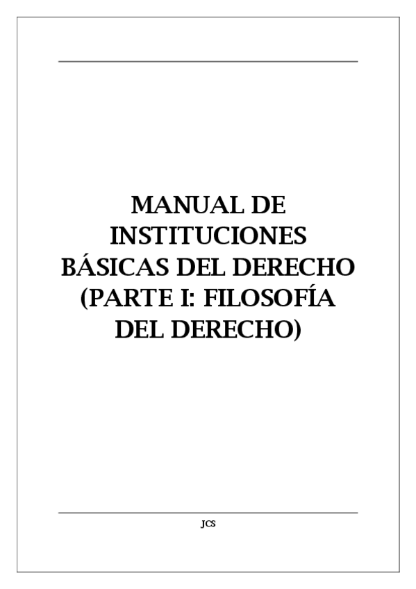 Miniatura del documento Manual de Instituciones Básicas del Derecho (Parte I - Filosofía del Derecho).pdf