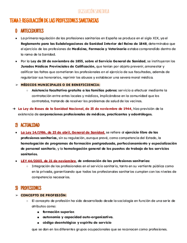 Miniatura del documento Tema 7: regulación profesiones sanitarias.pdf