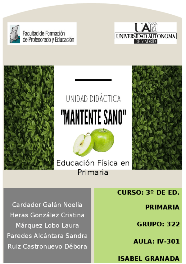 Miniatura del documento Unidad Didáctica Mantente sano.docx