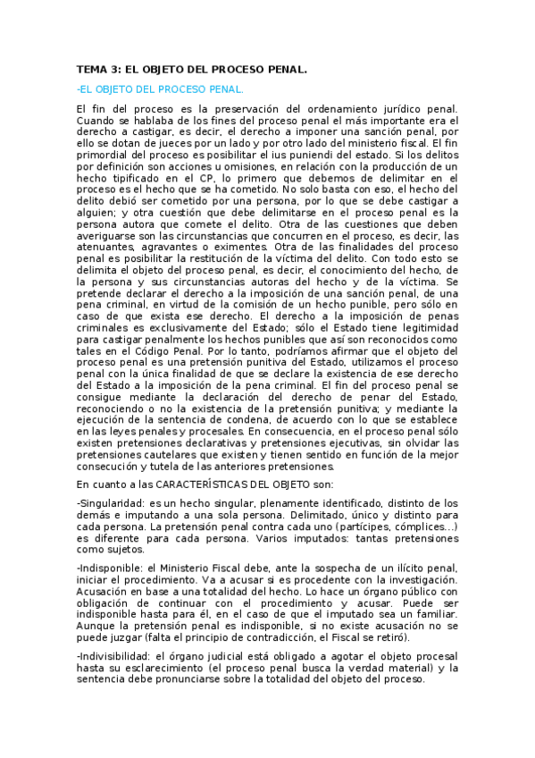 Miniatura del documento TEMA 3 DERECHO PROCESAL PENAL.docx