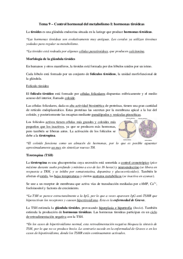 Miniatura del documento Tema 9 - Hormonas tiroideas.pdf