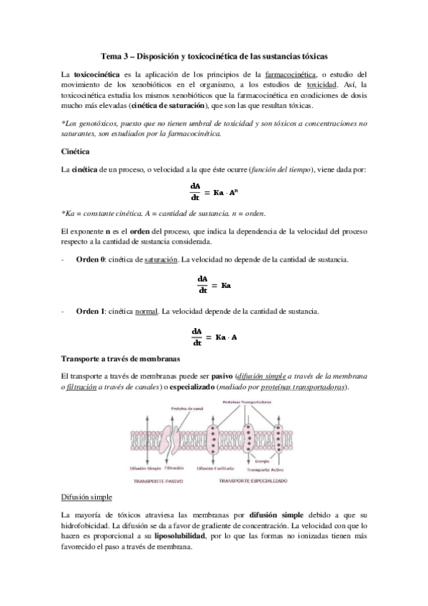 Miniatura del documento Tema 3 - Toxicocinetica.pdf