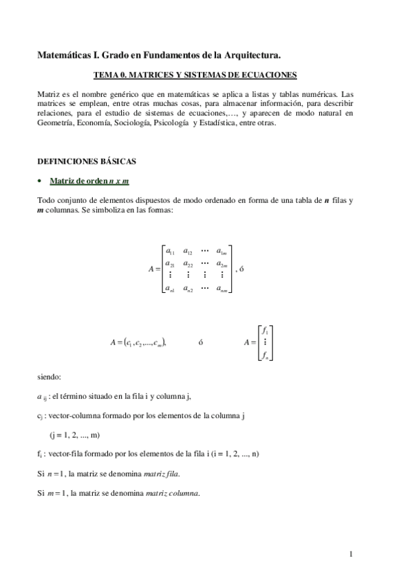 Miniatura del documento TEMA 1A Matrices y Sistemas de ecuaciones.pdf