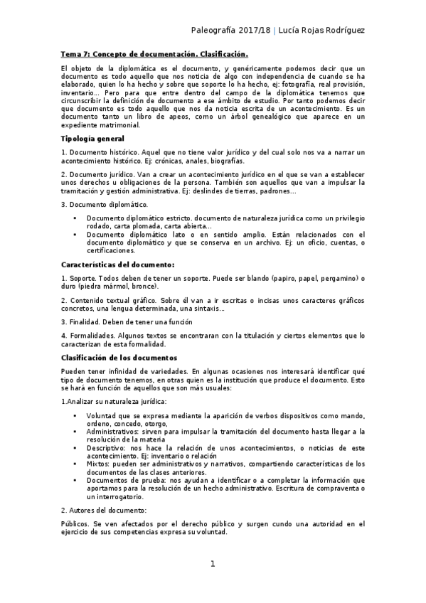 Miniatura del documento Tema 7 Concepto de documento. Clasificacion.docx