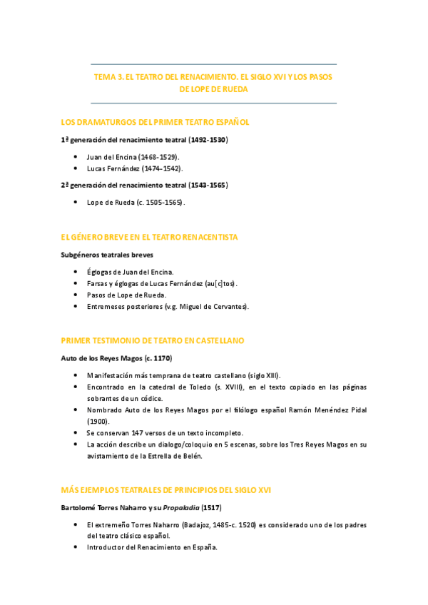 Miniatura del documento 03. EL TEATRO DEL RENACIMIENTO. EL SIGLO XVI Y LOS PASOS DE LOPE DE RUEDA.pdf