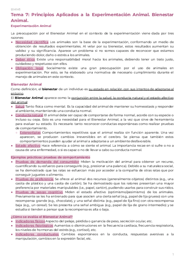 Miniatura del documento BMM1Tema-7-Principios-Aplicados-a-la-Experimentacion-Animal.-Bienestar-Animal.pdf