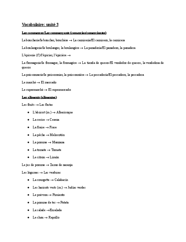 Miniatura del documento Segunda Lengua I: Lengua Francesa. Vocabulario tema 3.pdf