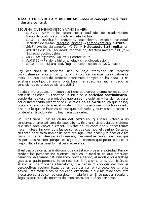 Miniatura del documento TEMA 2. CRISIS DE LA MODERNACIÓN- CULTURA.docx